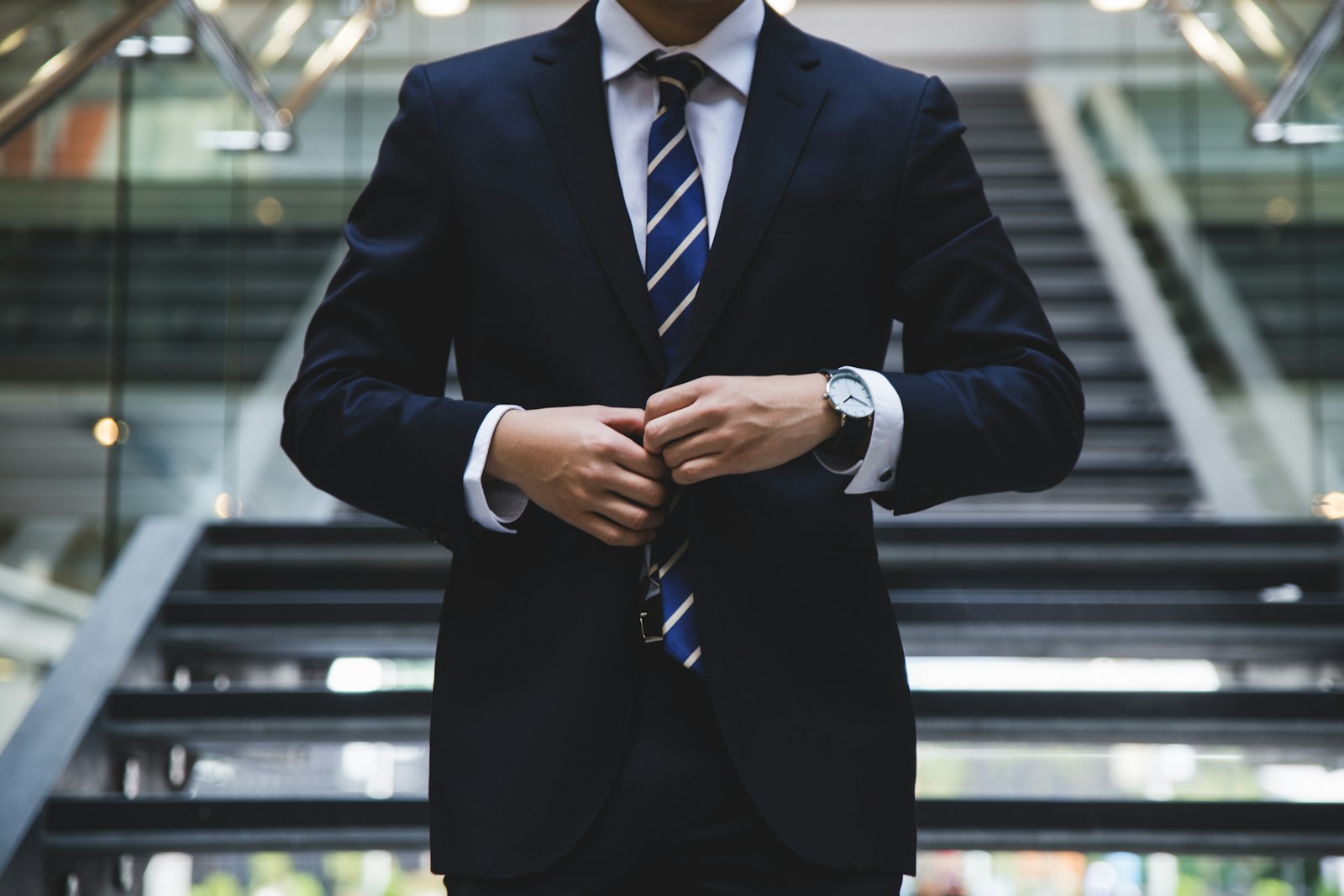 Business owner in a suit considering entity options